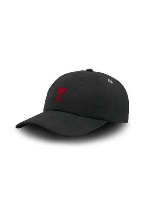 cappello adc embroidery uomo nero e rosso AMI PARIS | BFUCP006.AW0041001